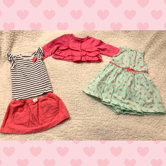 2 Baby Girl Outfits by Carters *BUY2GET2FREE!* - Picture 1 of 10